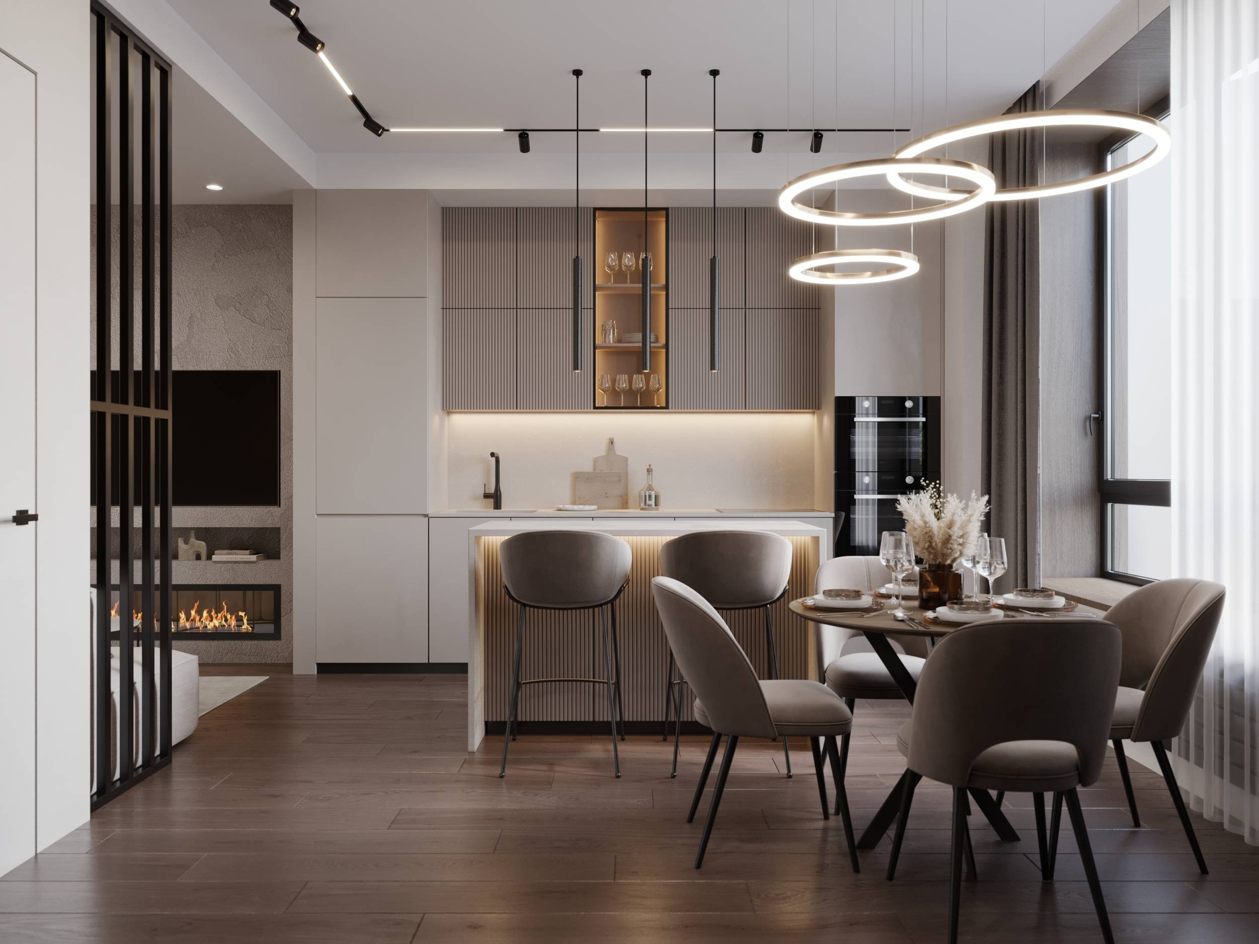 Дизайн-проект квартиры в КП «Кембридж» - деталь 1