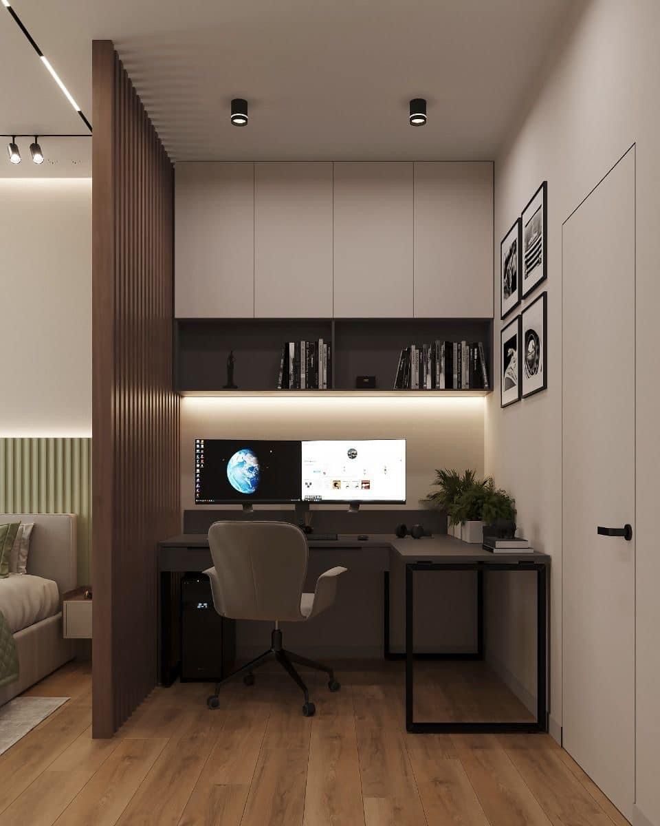 Пример интерьера 1 из статьи "Оформление приватной зоны в квартире — как создать личное пространство для перезагрузки"