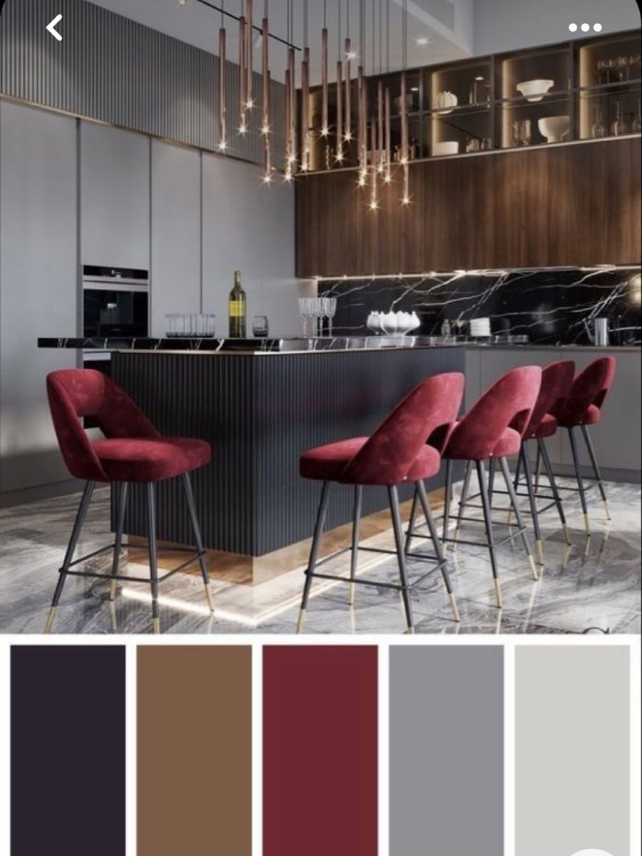 Пример интерьера 1 из статьи "Сочетание цветов в интерьере — правила, таблицы,советы, как создать гармоничное пространство"