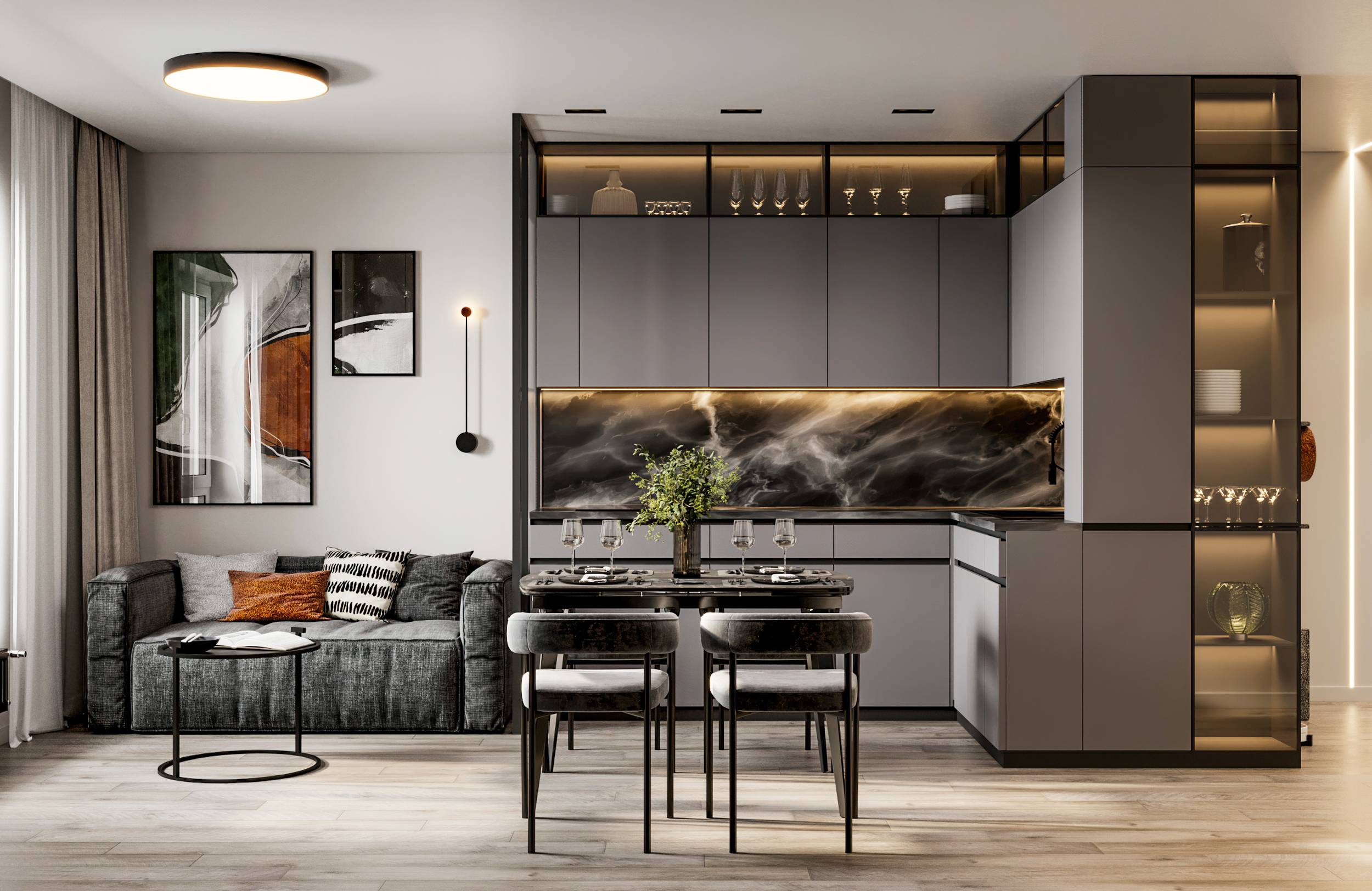 Дизайн-проект квартиры в ЖК «Аквилон Митино»