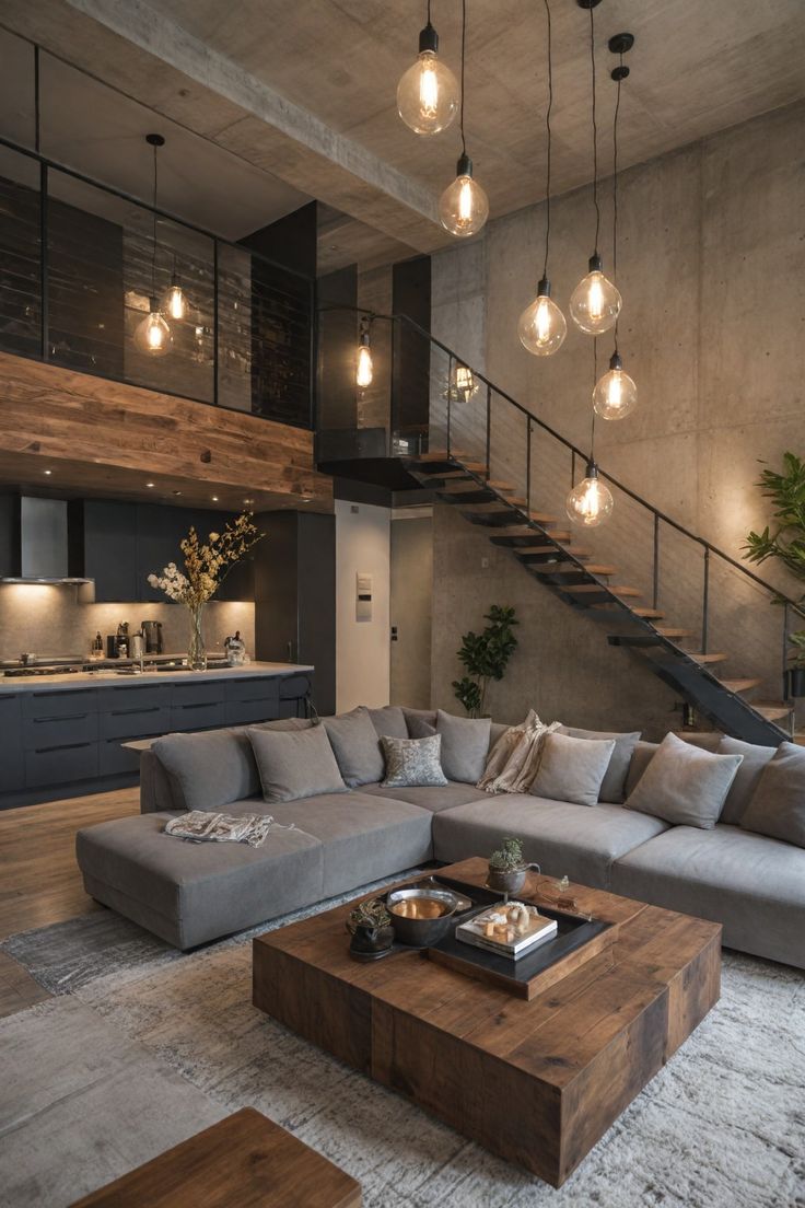 Пример интерьера 2 из статьи "Дерево в современном интерьере — 10 беспроигрышных сочетаний и правила работы с фактурой"