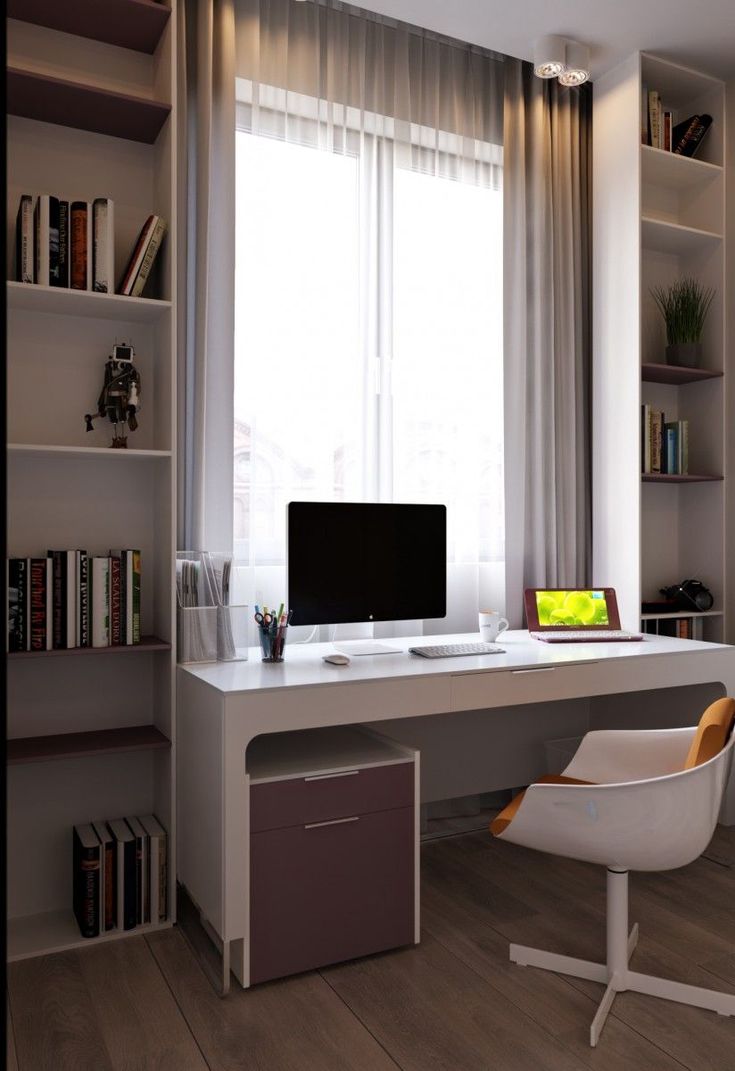 Пример интерьера 1 из статьи "Рабочая зона у окна — как обустроить идеальный домашний офис"