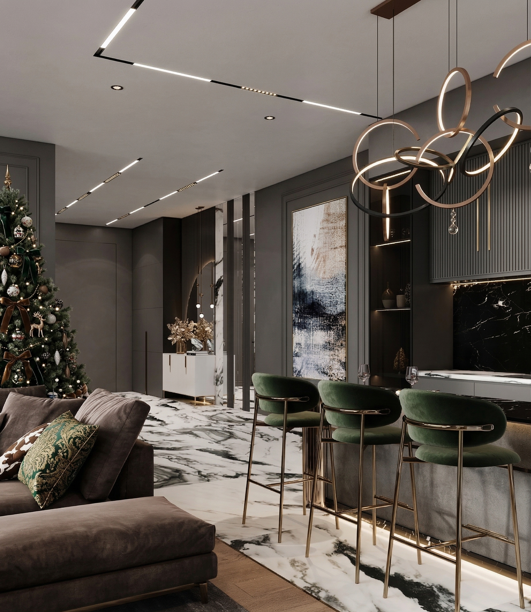 Пример интерьера 2 из статьи "Как сделать интерьер визуально дороже и не потратить целое состояние — 10 секретов дизайнера"