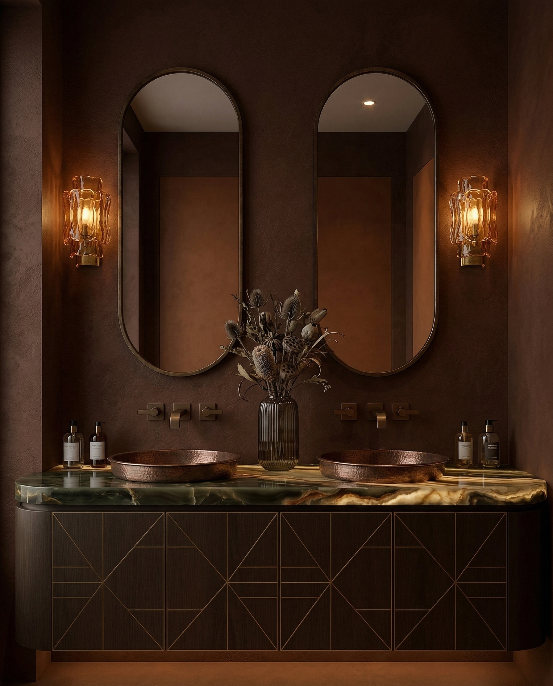 Пример интерьера 4 из статьи "Бронза в интерьере — 10 способов украсить квартиру со вкусом"