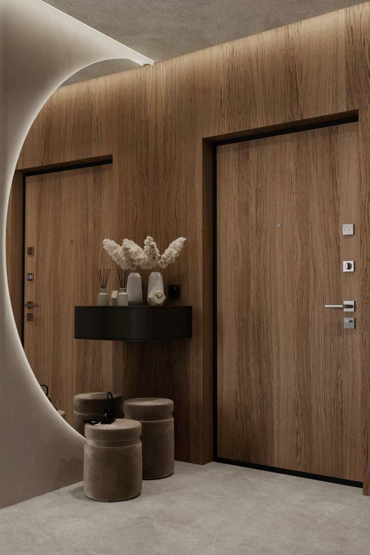 Пример интерьера 3 из статьи "Дерево в современном интерьере — 10 беспроигрышных сочетаний и правила работы с фактурой"