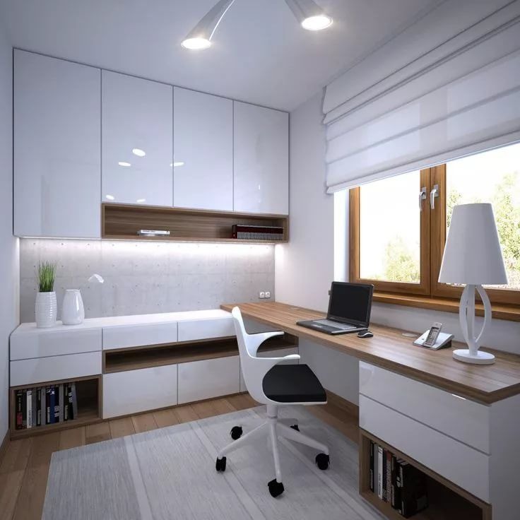 Пример интерьера 3 из статьи "Рабочая зона у окна — как обустроить идеальный домашний офис"