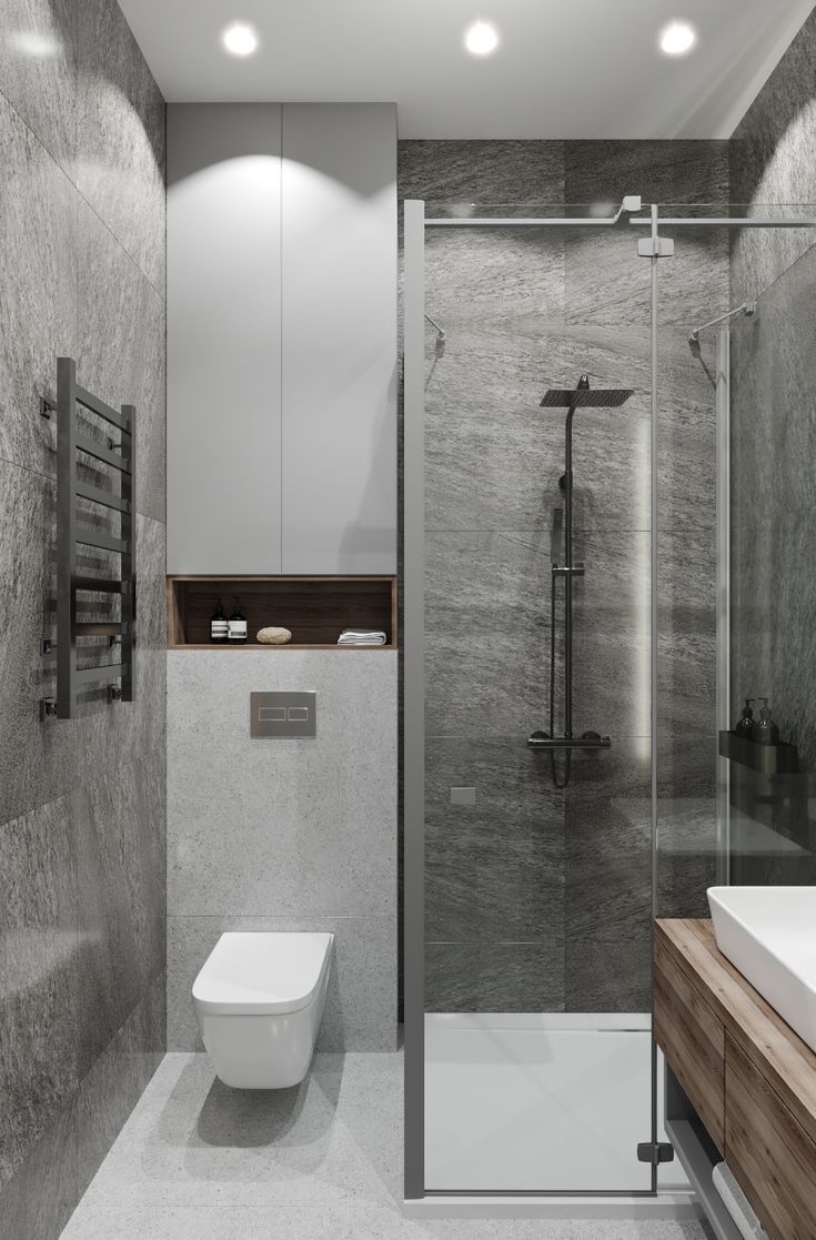 Пример интерьера 3 из статьи "Как законно увеличить маленький санузел — правила перепланировки и технические нюансы"