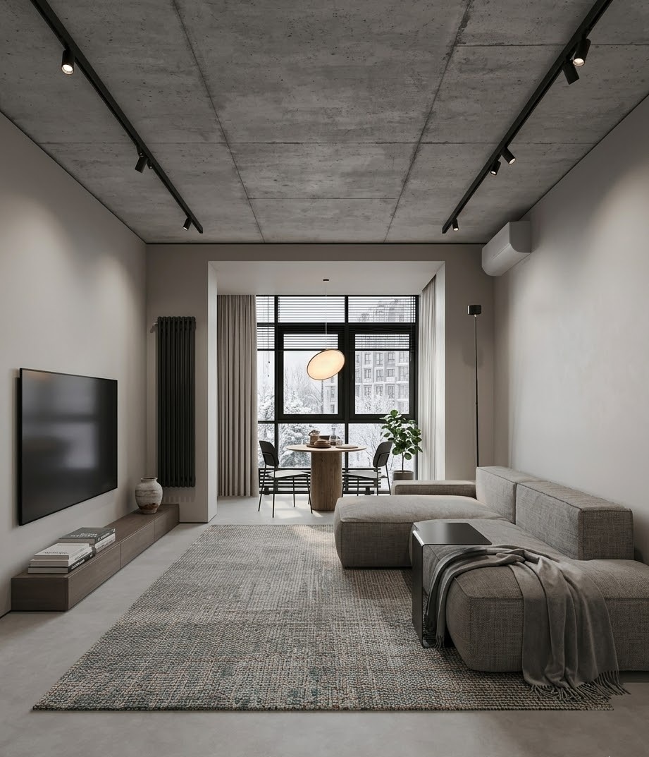 Пример интерьера 1 из статьи "Как сделать однокомнатную квартиру просторнее — 10 безотказных дизайн-хаков"