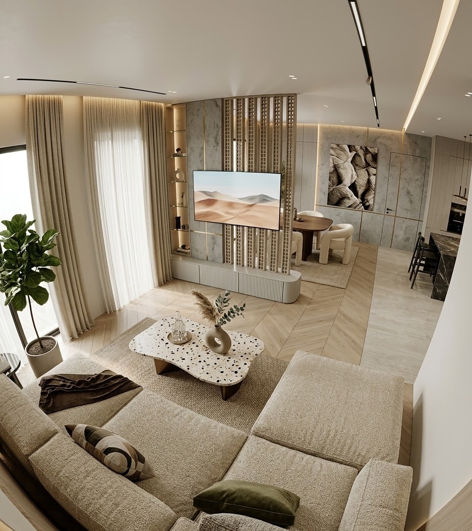 Пример интерьера 6 из статьи "Как сделать однокомнатную квартиру просторнее — 10 безотказных дизайн-хаков"