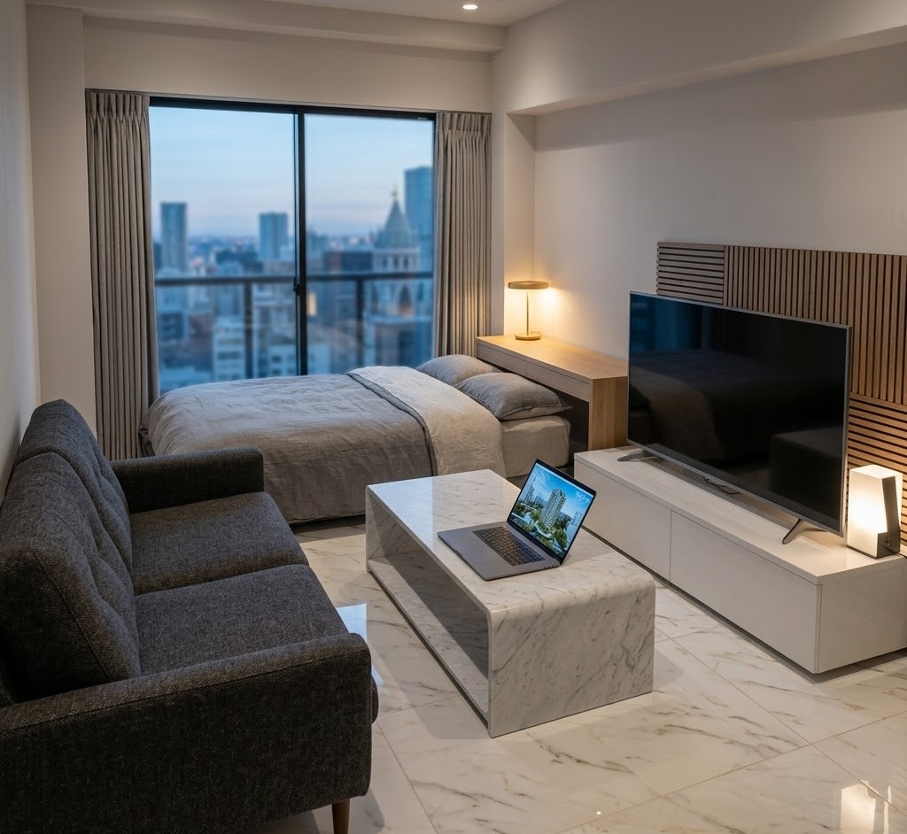 Пример интерьера 7 из статьи "Как сделать однокомнатную квартиру просторнее — 10 безотказных дизайн-хаков"