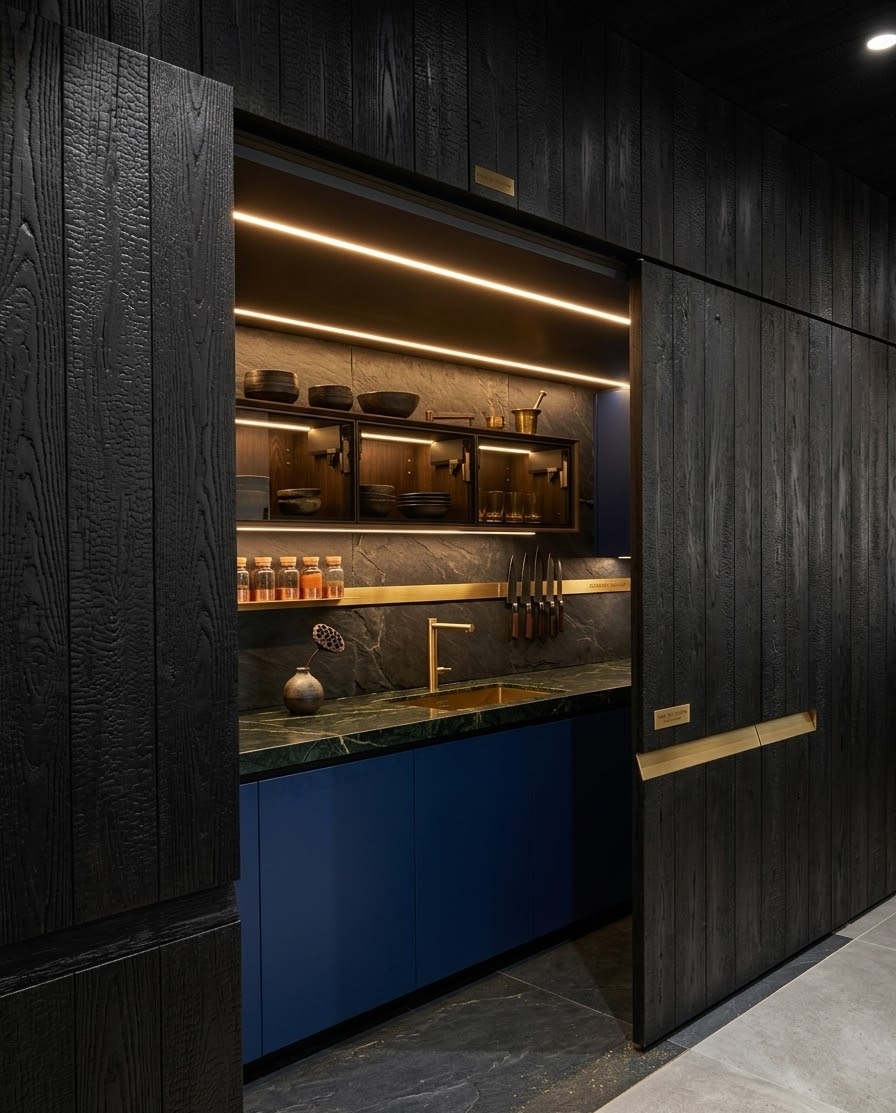 Пример интерьера 2 из статьи "Кухня-невидимка — зачем прятать зону готовки и как это сделать стильно"