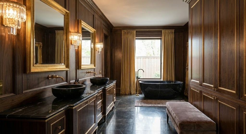 Пример интерьера 3 из статьи "Чёрная сантехника в интерьере — всё, что нужно знать, от выбора до ухода"