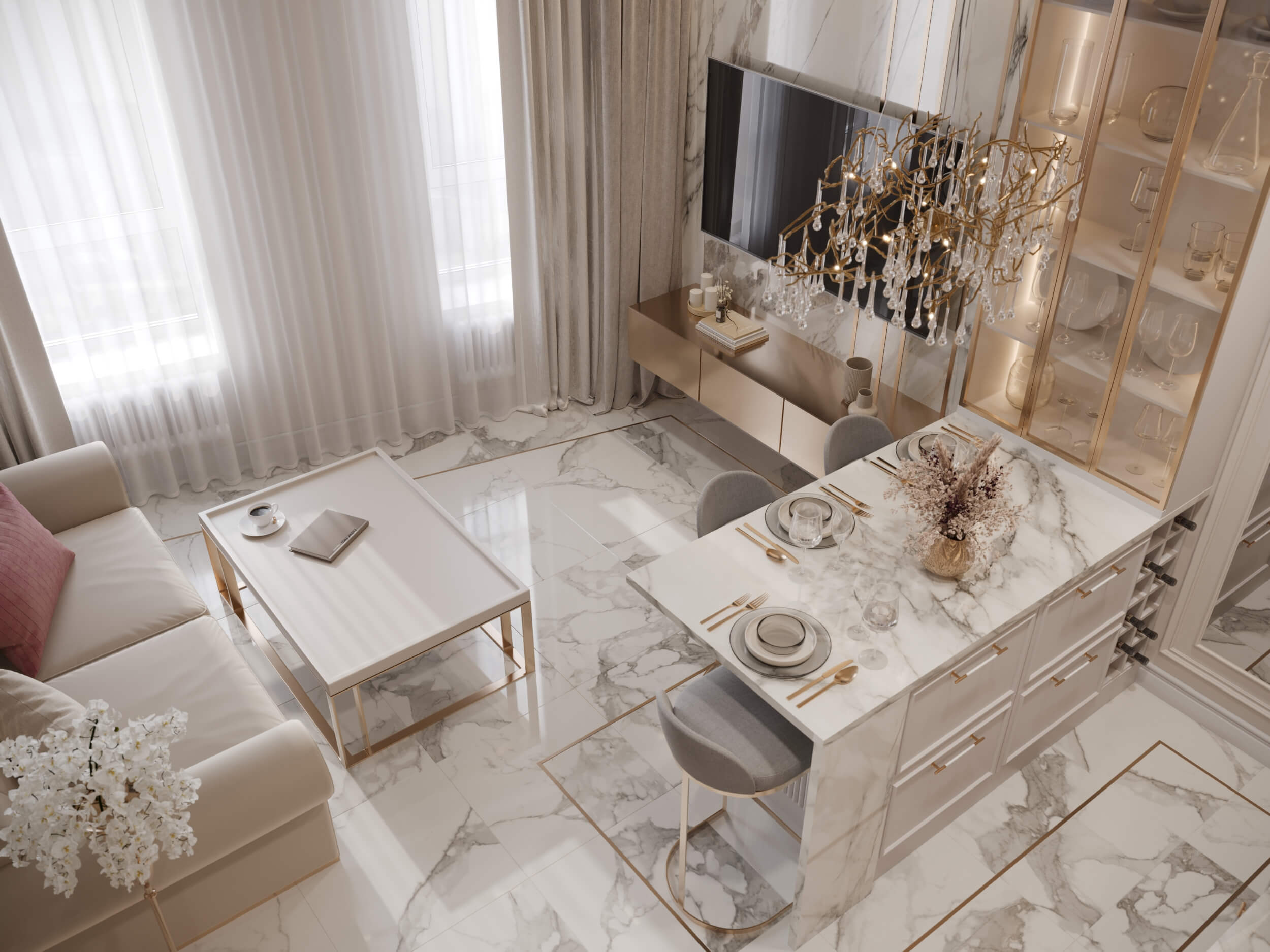 Дизайн-проект квартиры в ЖК «Крылья»